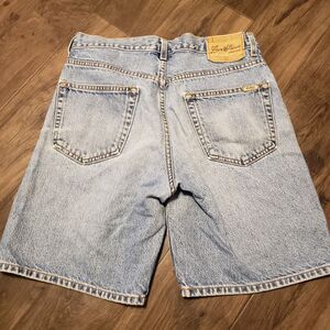 Levis Strauss Signature Women's Blue Jeans Shorts Sz 32 Relaxed